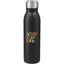 Vida Single Wall Stainless Steel Bottle, 24 oz Laser Engraving - Black - Front