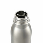 Vida Single Wall Stainless Steel Bottle, 24 oz Laser Engraving - Silver - Top Open
