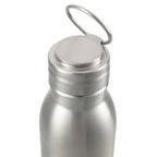 Vida Single Wall Stainless Steel Bottle, 24 oz Laser Engraving - Silver - Top