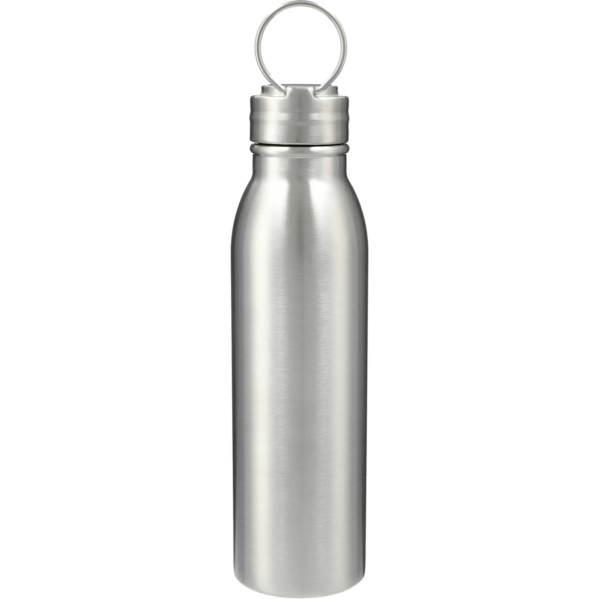 Vida Single Wall Stainless Steel Bottle, 24 oz - Silver - Back