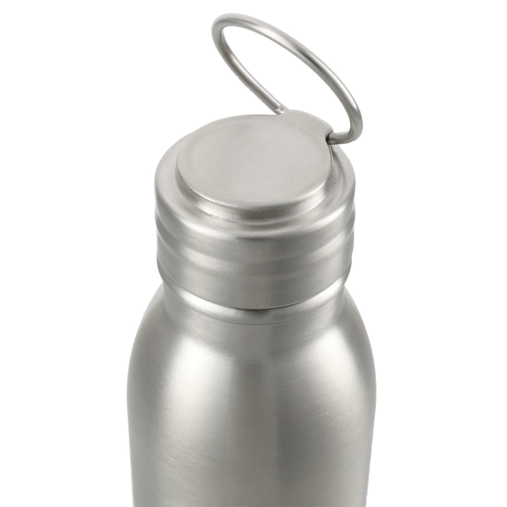 Vida Single Wall Stainless Steel Bottle, 24 oz - Silver - Top