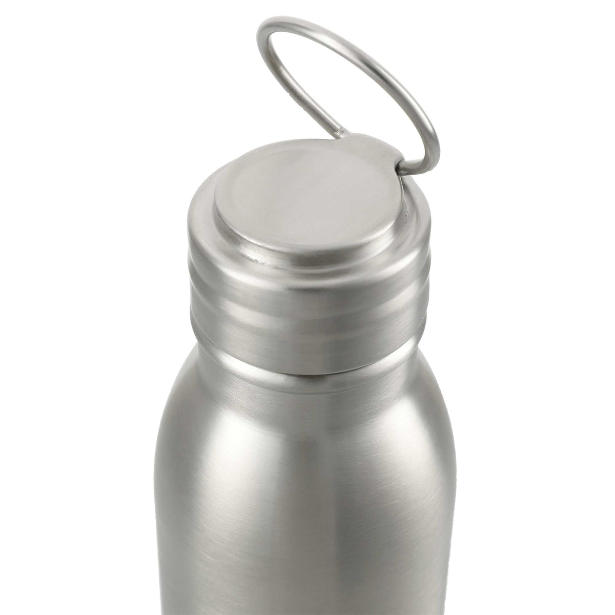 Vida Single Wall Stainless Steel Bottle, 24 oz - Silver - Top