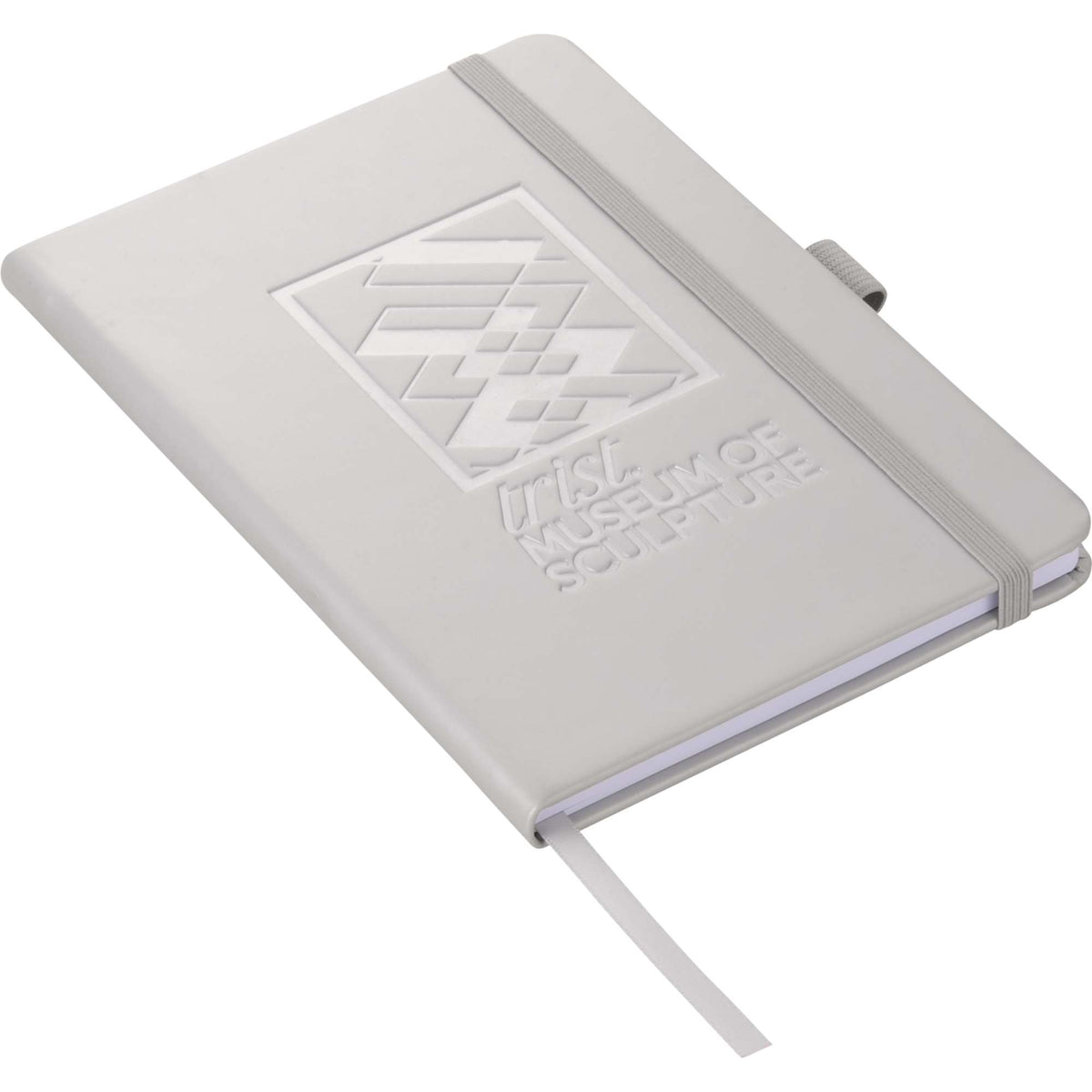 Vienna Hardcover Journal and Stylus Pen Set, 5 x 7 Inches Full Color - Silver - Photo