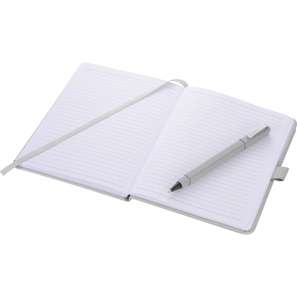 Vienna Hardcover Journal and Stylus Pen Set, 5 x 7 Inches - Silver - Photo 2