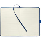 Vienna Journal with Phone Pocket and Card Slot, 5.5 x 8.5 Inches Debossing - Navy - Front 3