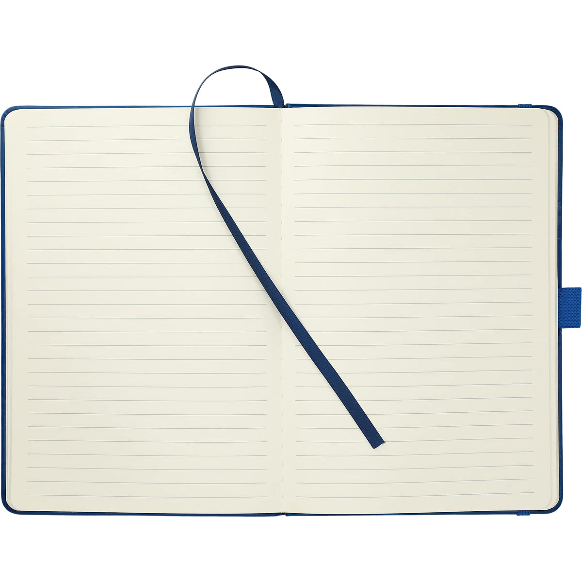 Vienna Journal with Phone Pocket and Card Slot, 5.5 x 8.5 Inches Debossing - Navy - Front 3