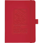 Vienna Soft Touch Hardcover Journal, 5 x 7 Inches Debossing - Red - Front