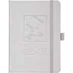 Vienna Soft Touch Hardcover Journal, 5 x 7 Inches Debossing - Silver - Front