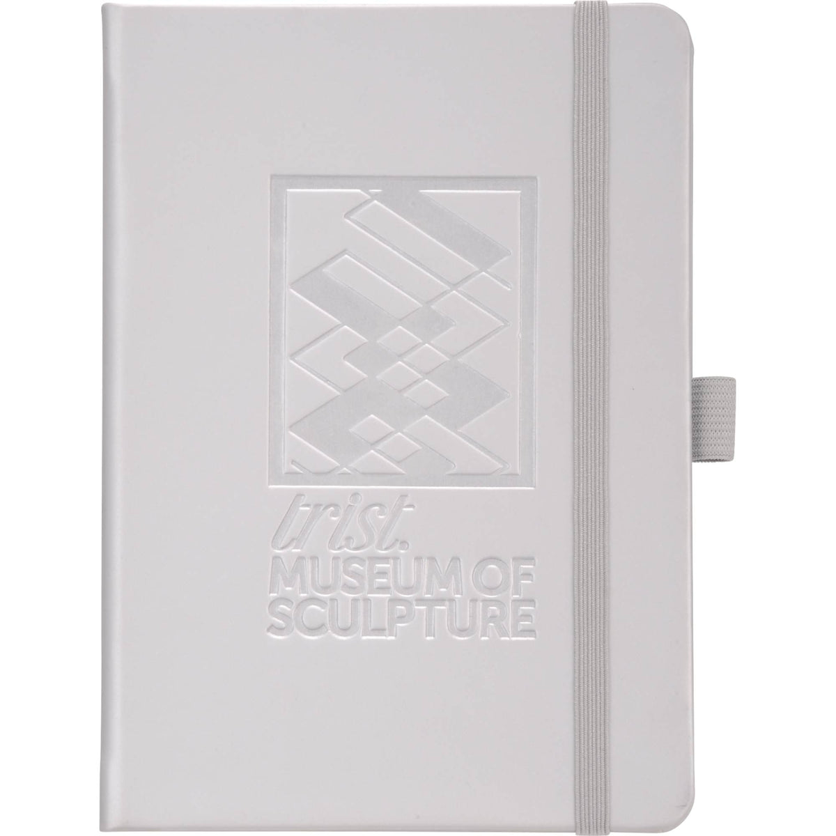 Vienna Soft Touch Hardcover Journal, 5 x 7 Inches Debossing - Silver - Front