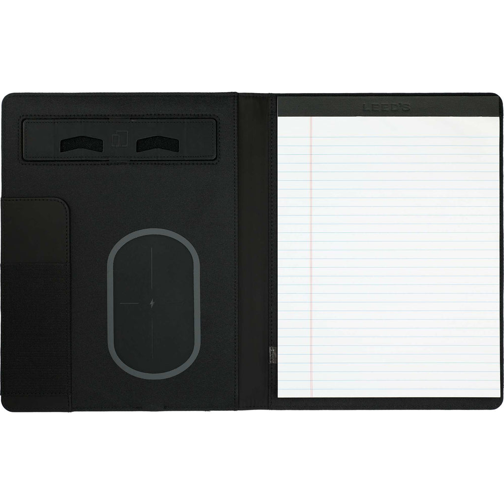 Vienna Wireless Charging Writing Pad, 10 x 12.5 Inches Debossing - Black - Front 2