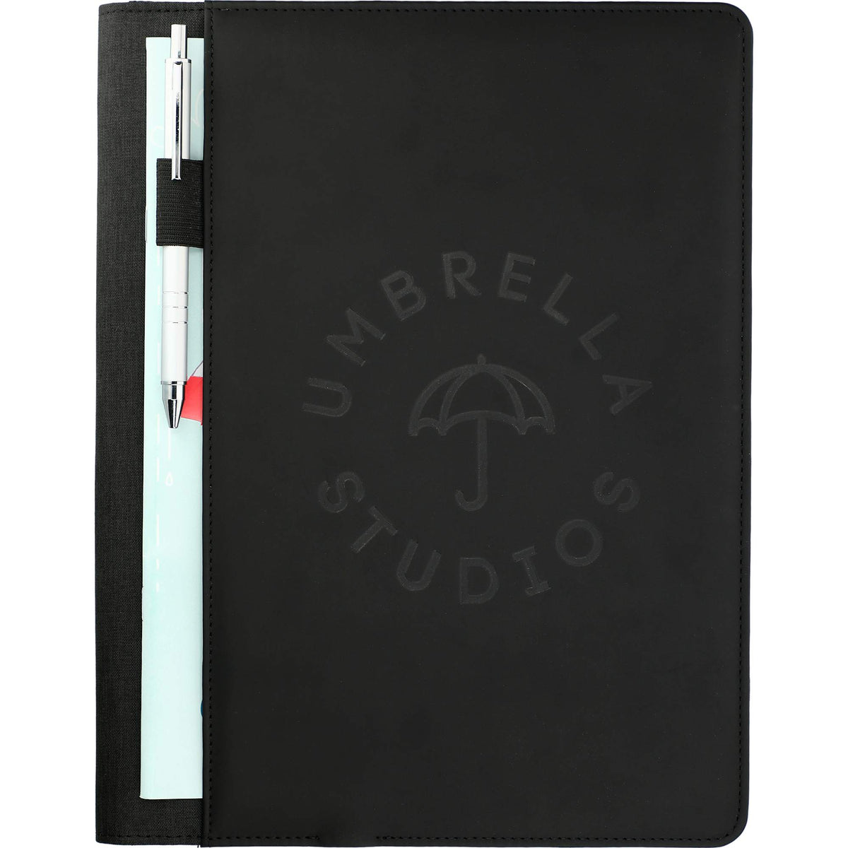 Vienna Wireless Charging Writing Pad, 10 x 12.5 Inches Debossing - Black - Front