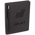 Vienna Zip Padfolio with Heathered Back Cover Debossing - Gray - Photo