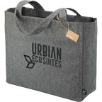 Vila All-Purpose Tote in Recycled Polyester Full Color - Graphite - Left Angle