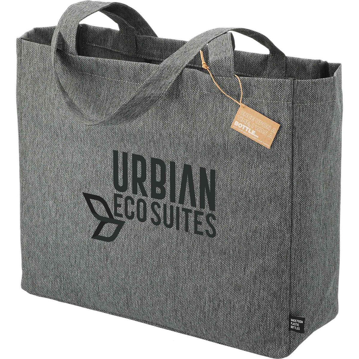 Vila All-Purpose Tote in Recycled Polyester Full Color - Graphite - Left Angle
