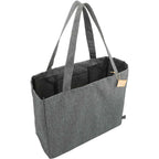 Vila All-Purpose Tote in Recycled Polyester Full Color - Graphite - Right Angle 2