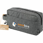 Vila Dopp Kit in Recycled Polyester Full Color - Graphite - Left Angle