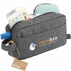 Vila Dopp Kit in Recycled Polyester Full Color - Graphite - Right Angle 2