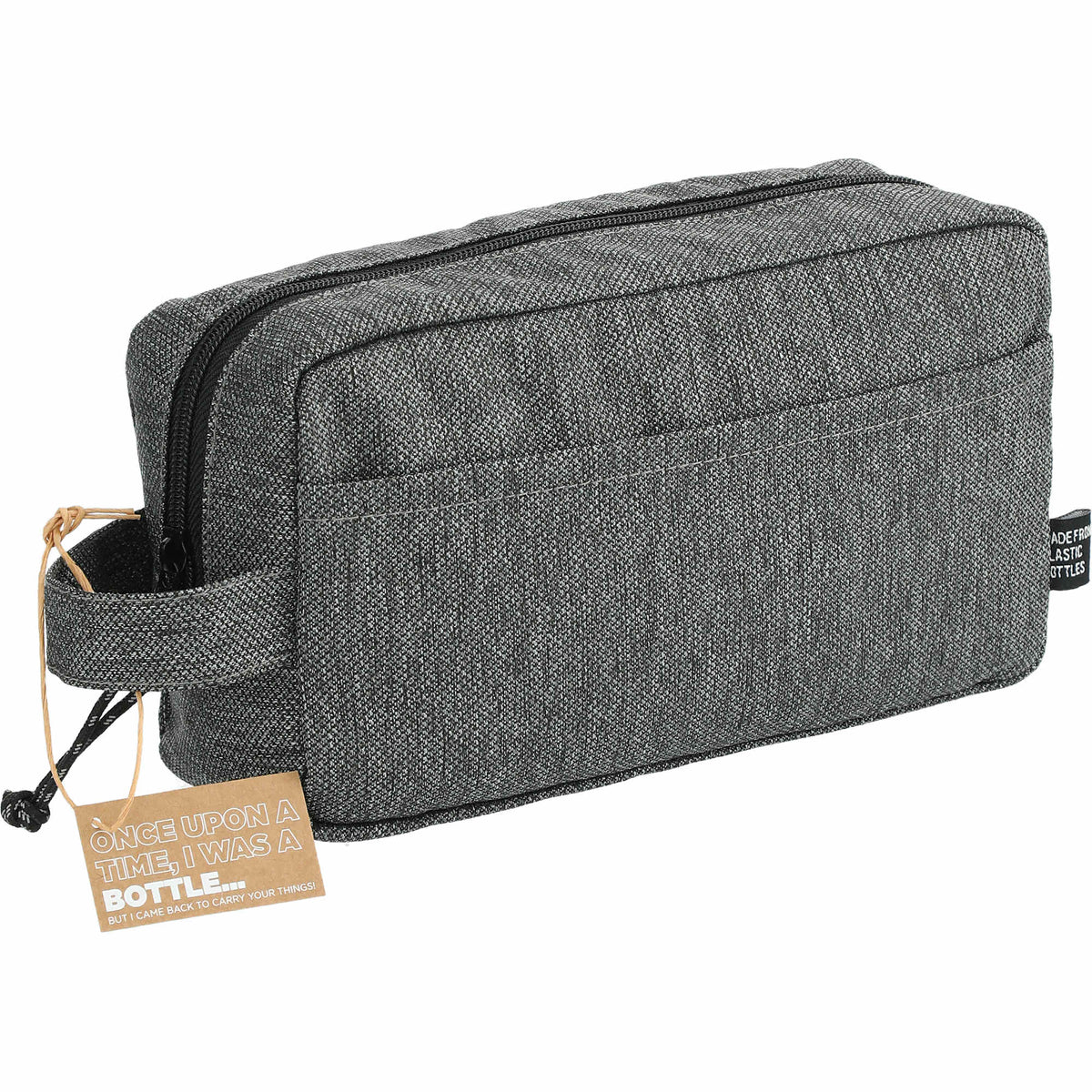 Vila Dopp Kit in Recycled Polyester Full Color - Graphite - Right Angle 4