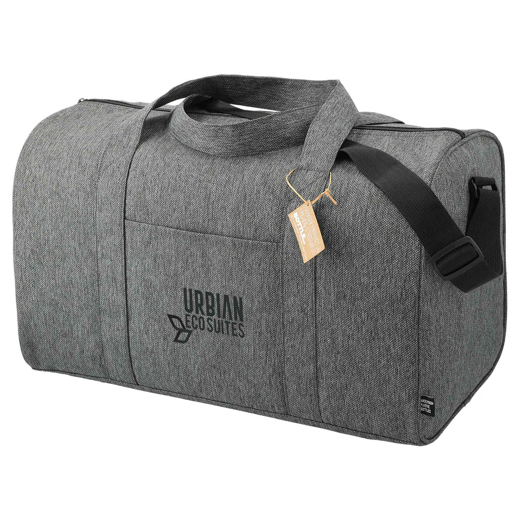 Vila Executive Duffel Bag in Recycled PET Embroidery - Graphite - Left Angle