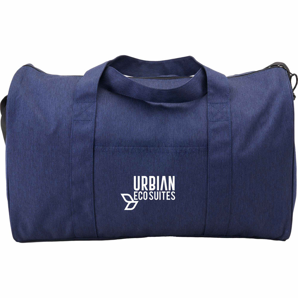 Vila Executive Duffel Bag in Recycled PET Embroidery - Navy - Front