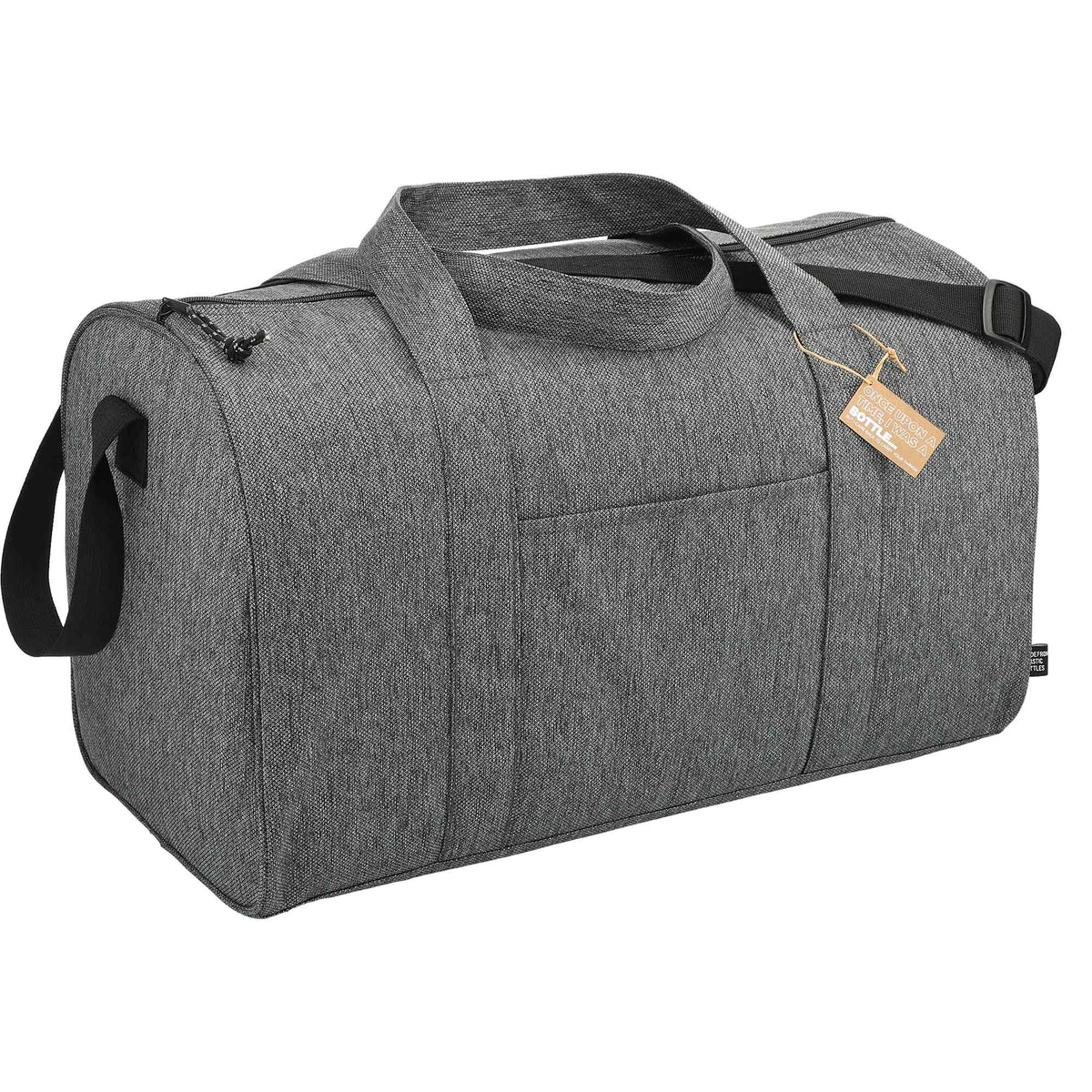 Vila Executive Duffel Bag in Recycled PET - Graphite - Right Angle 3