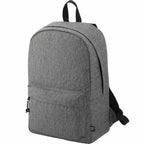 Vila Laptop Backpack in Recycled 600D Polyester, 15 Inch Full Color - Graphite - Left Angle 2