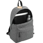 Vila Laptop Backpack in Recycled 600D Polyester, 15 Inch Full Color - Graphite - Right Angle 2