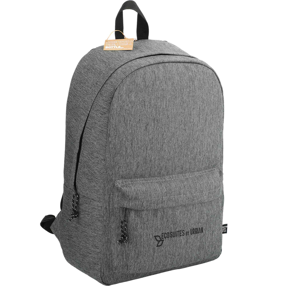 Vila Laptop Backpack in Recycled 600D Polyester, 15 Inch Full Color - Graphite - Right Angle