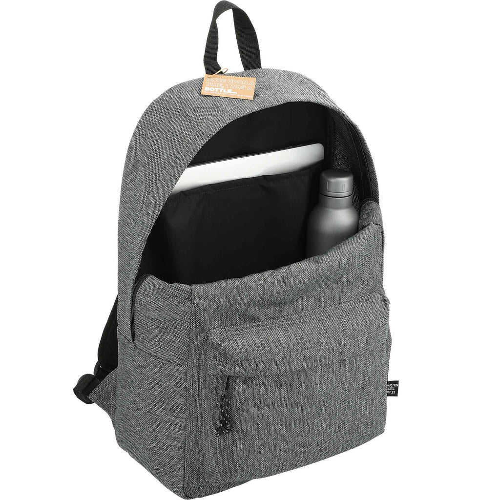 Vila Laptop Backpack in Recycled 600D Polyester, 15 Inch - Graphite - Right Angle 2