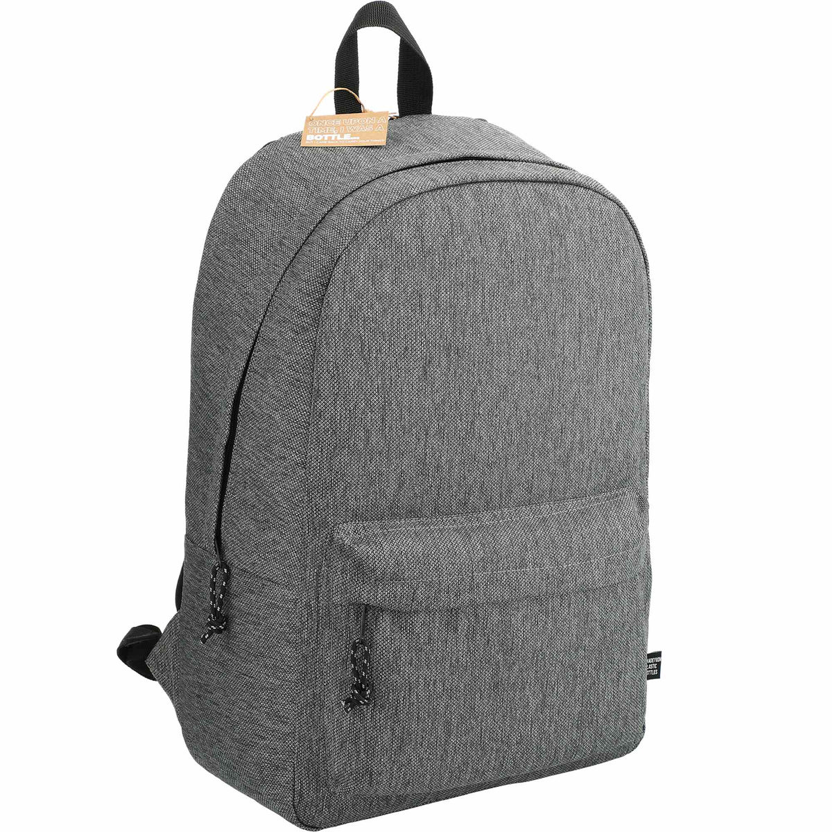 Vila Laptop Backpack in Recycled 600D Polyester, 15 Inch - Graphite - Right Angle 3