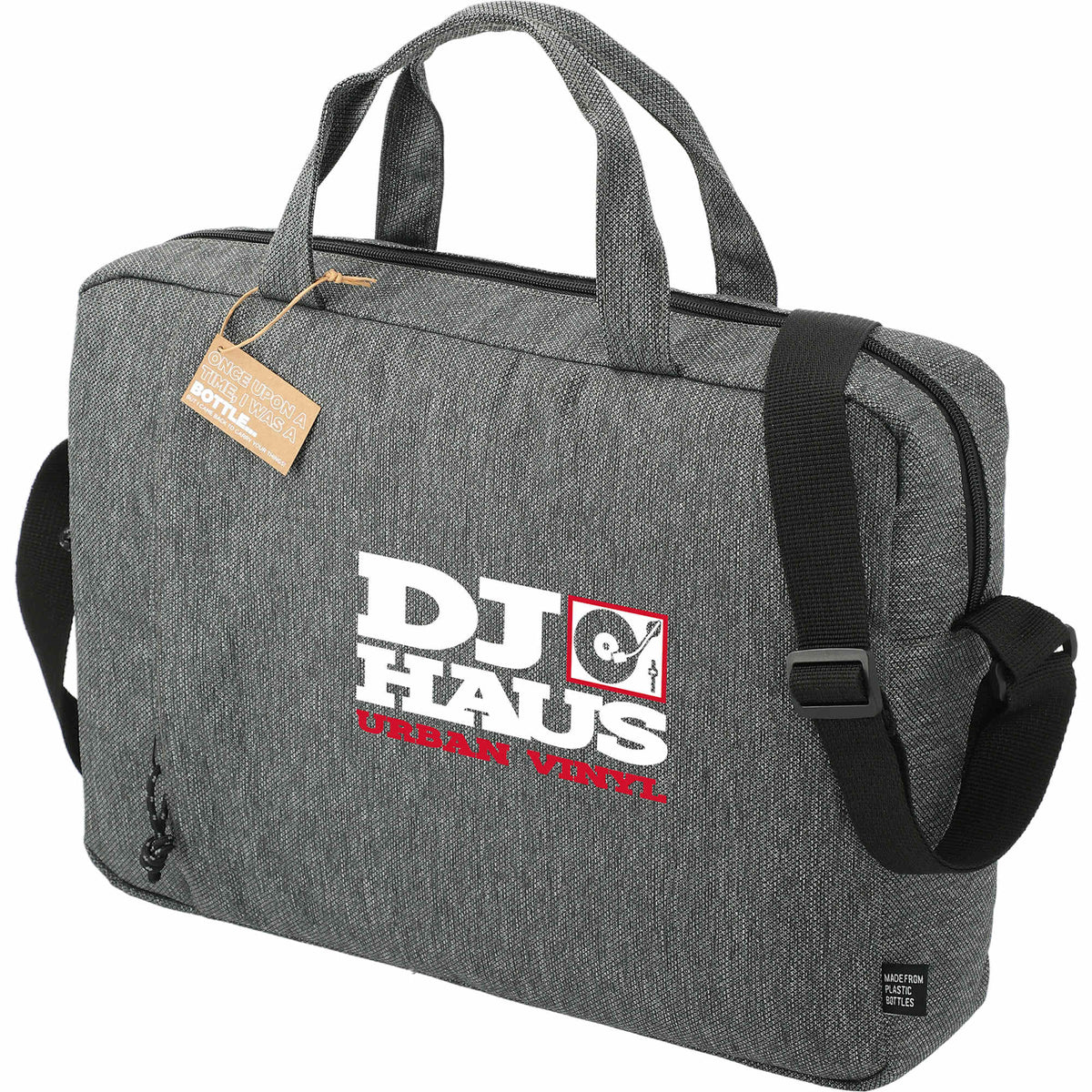 Vila Recycled Business Case for 15 Inch Laptops - Graphite - Left Angle