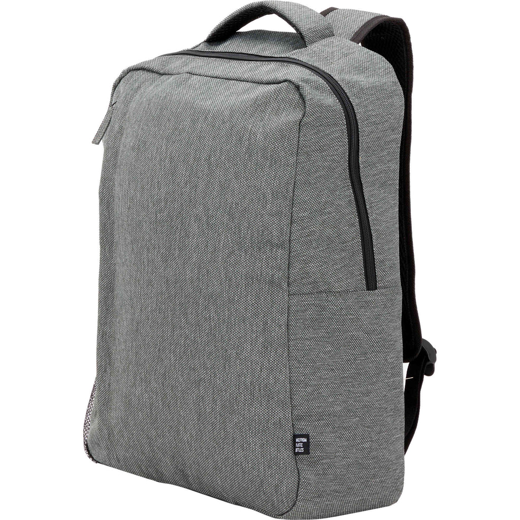 Vila Recycled Commuter Backpack, 15 Inch - Graphite - Left Angle