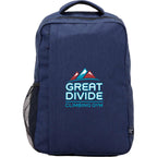 Vila Recycled Commuter Backpack, 15 Inch - Navy - Front
