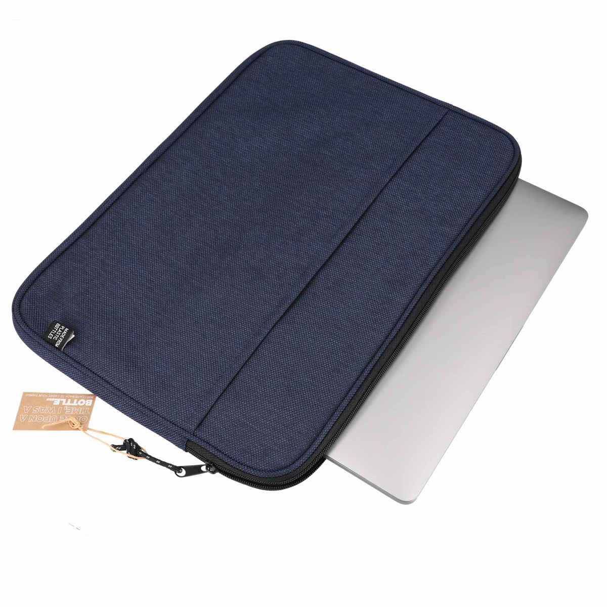 Vila Recycled Laptop Sleeve, 15 Inch Full Color - Navy - Back 2