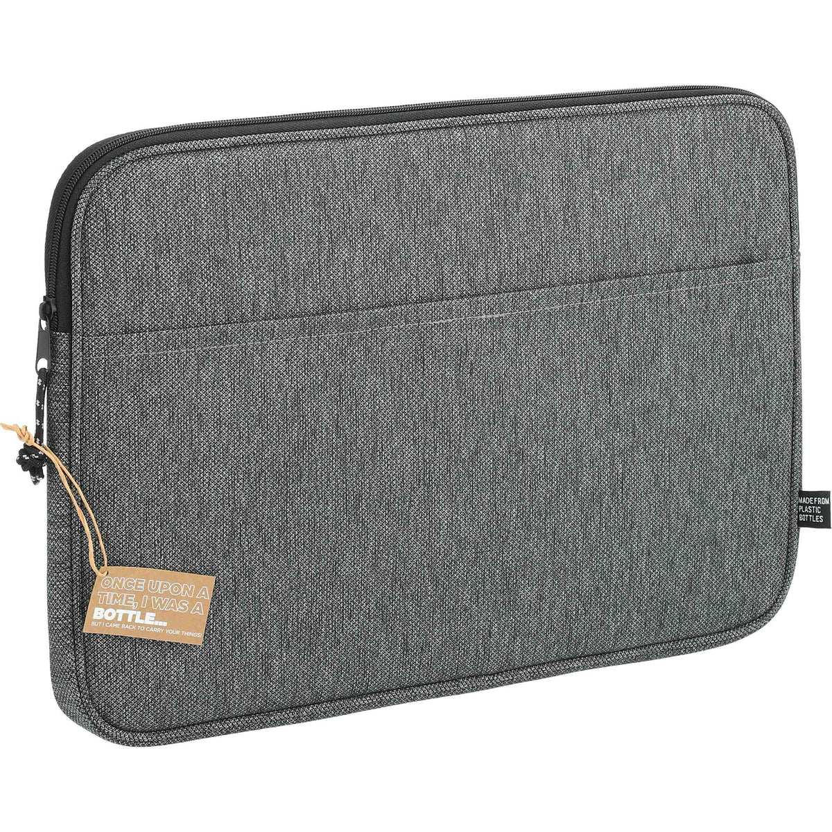 Vila Recycled Laptop Sleeve, 15 Inch - Graphite - Right Angle 3