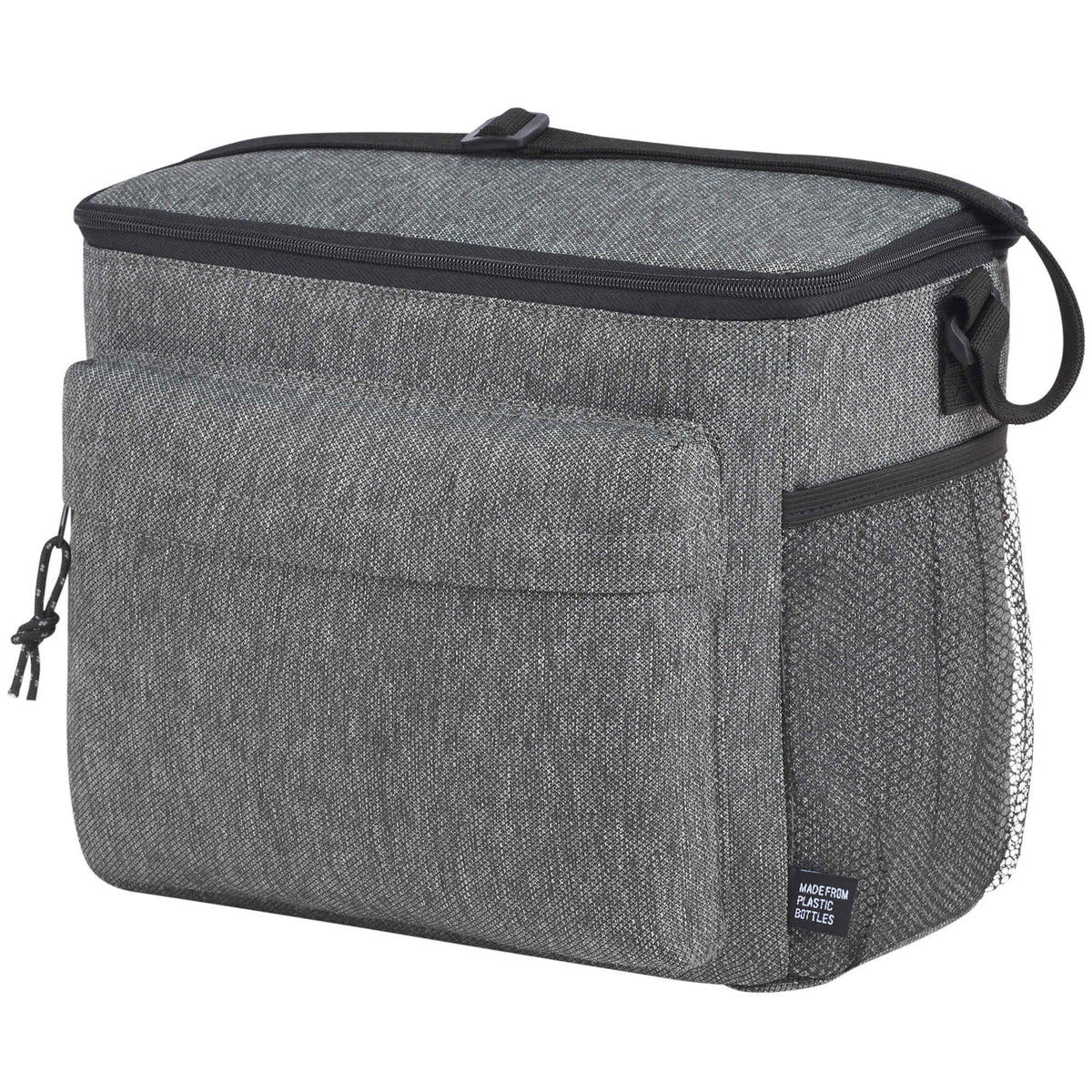 Vila Recycled Lunch Cooler for 12 Cans Full Color - Graphite - Left Angle 4