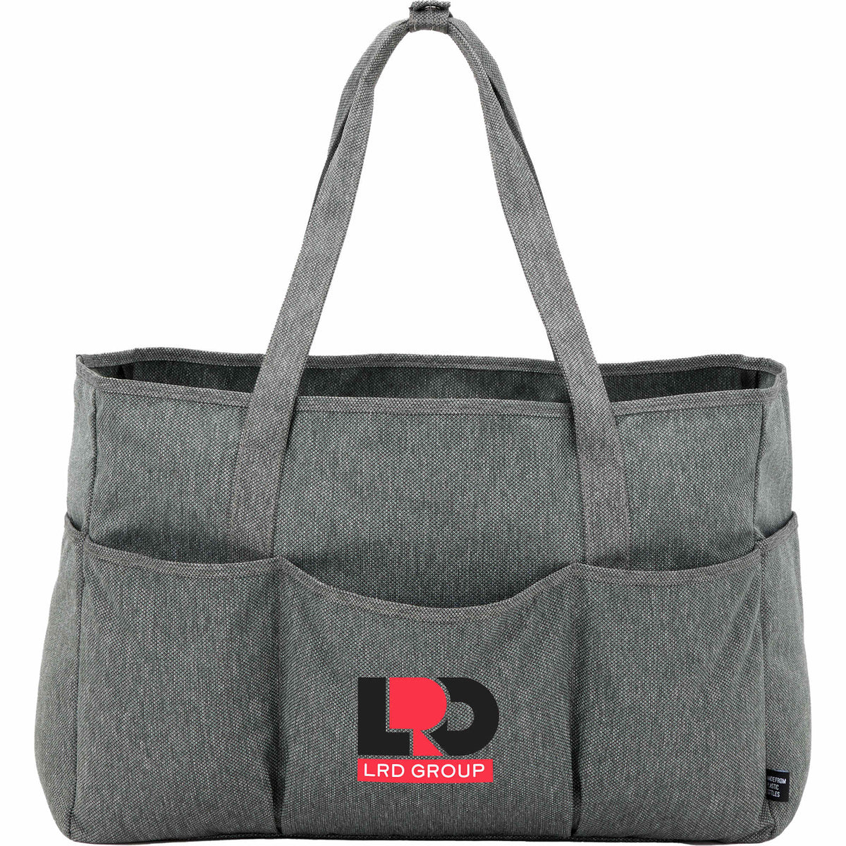 Vila Utility Tote with Five Pockets, Large - Graphite - Front