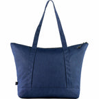 Vila Zippered Tote in Recycled Polyester - Navy - Back