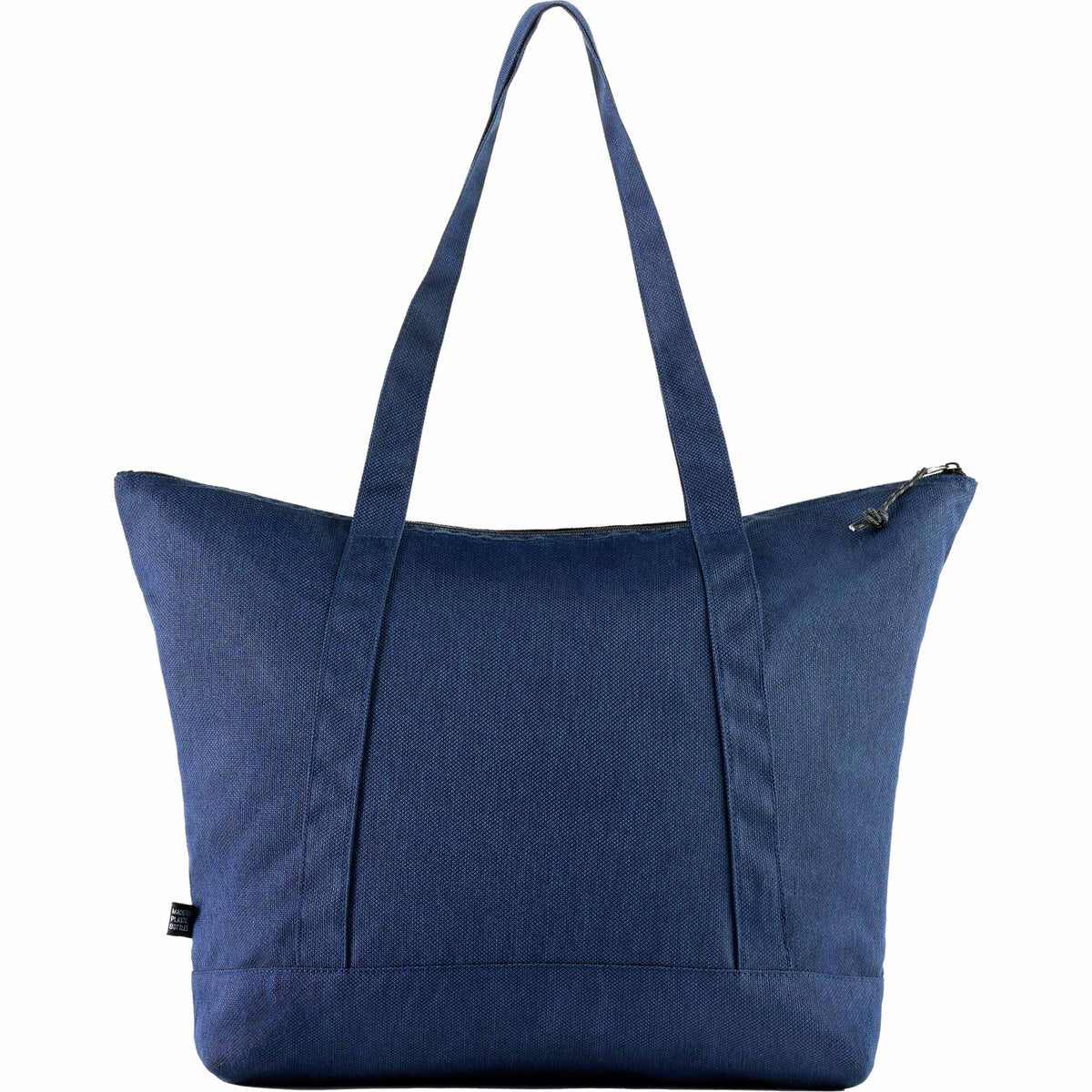 Vila Zippered Tote in Recycled Polyester - Navy - Back