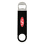 Vinyl Coated Stainless Steel Bottle Opener, Large - Black - Full Color