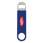 Vinyl Coated Stainless Steel Bottle Opener, Large - Blue - Full Color