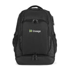 Viper Laptop Backpack with Shoe Compartment, 15 Inch Embroidery - Black - View 3