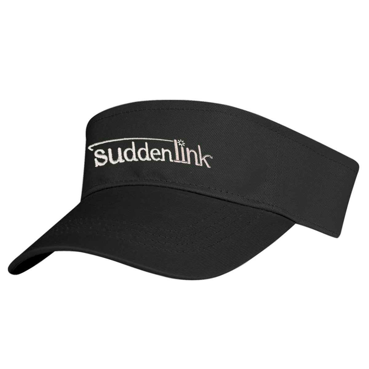 Visor in Cotton Twill Embroidery - Black - Embroidery