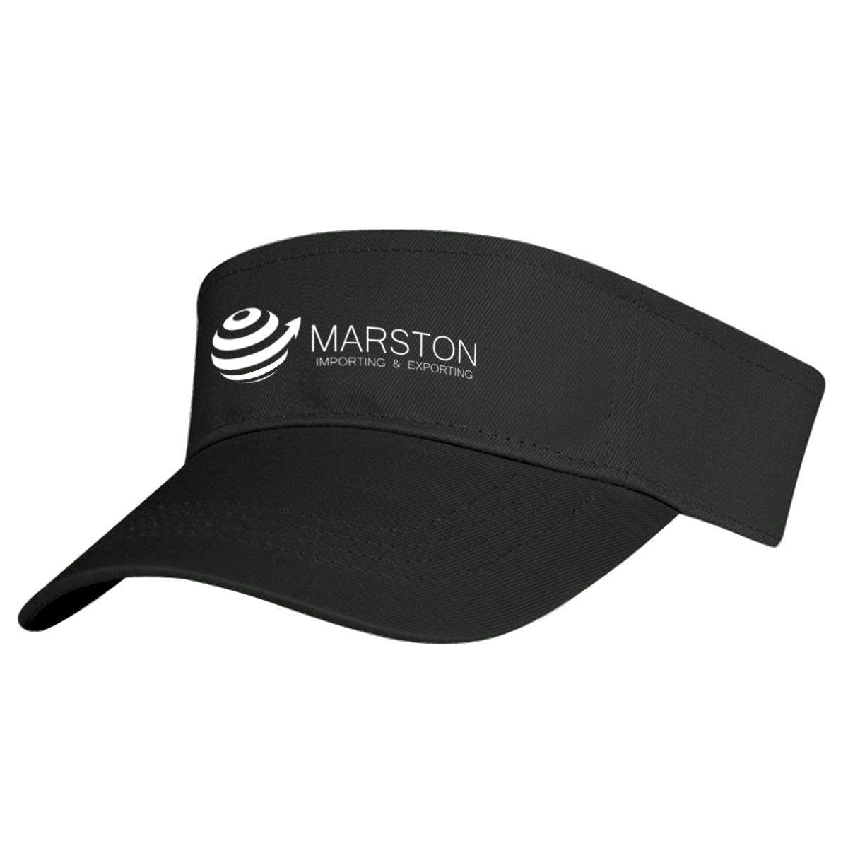 Visor in Cotton Twill Embroidery - Black - Silk Screen