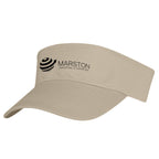 Visor in Cotton Twill Embroidery - Khaki - Silk Screen