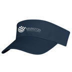 Visor in Cotton Twill Embroidery - Navy - Silk Screen