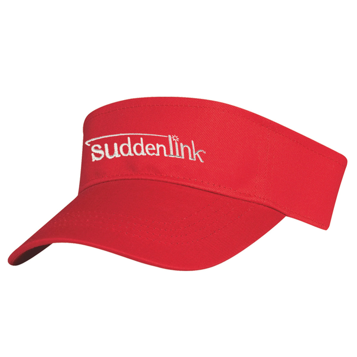 Visor in Cotton Twill Embroidery - Red - Embroidery