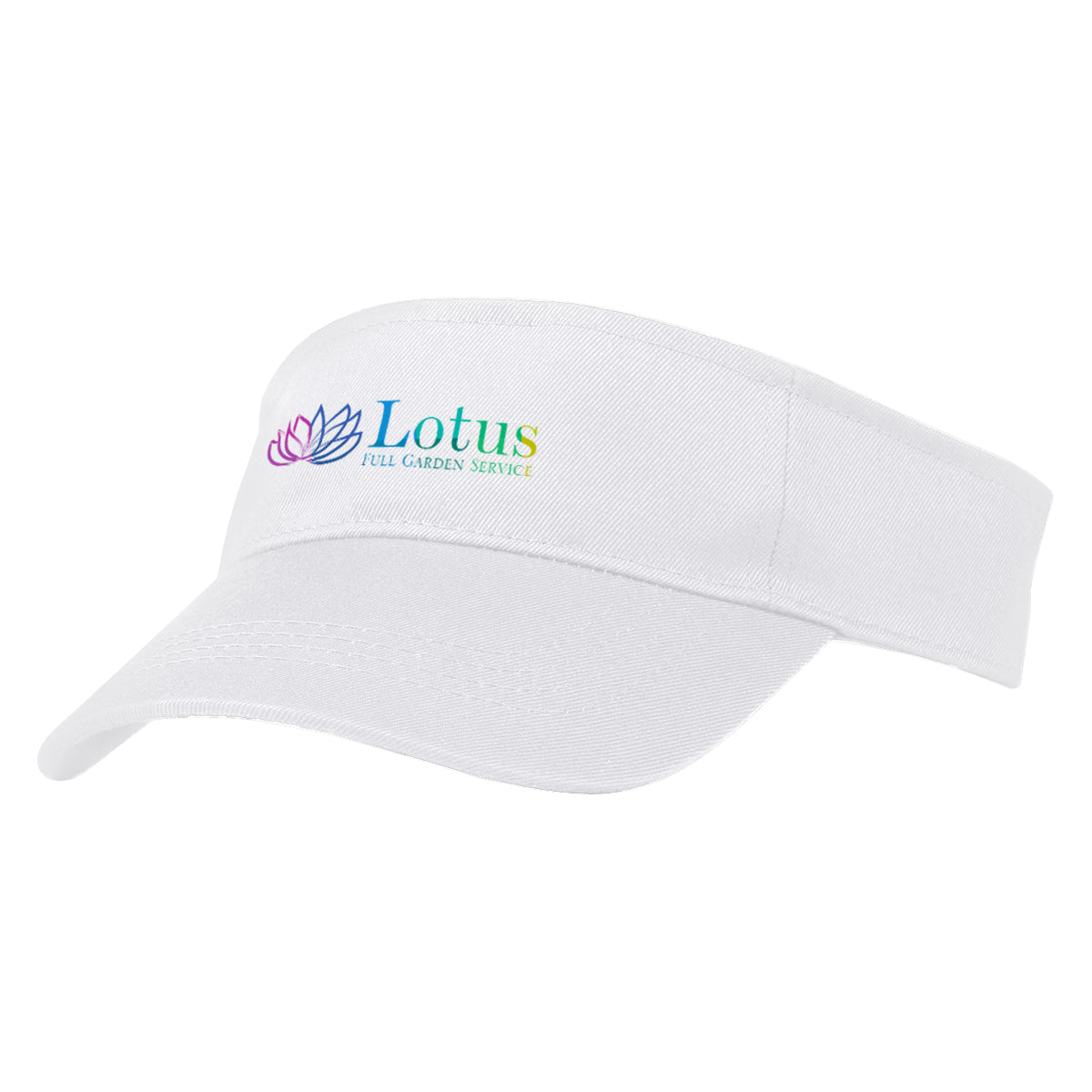 Visor in Recycled PET Embroidery - White - Colorbrite