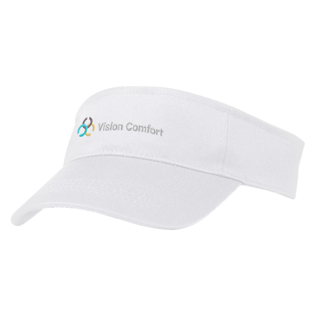 Visor in Recycled PET Embroidery - White - Embroidery