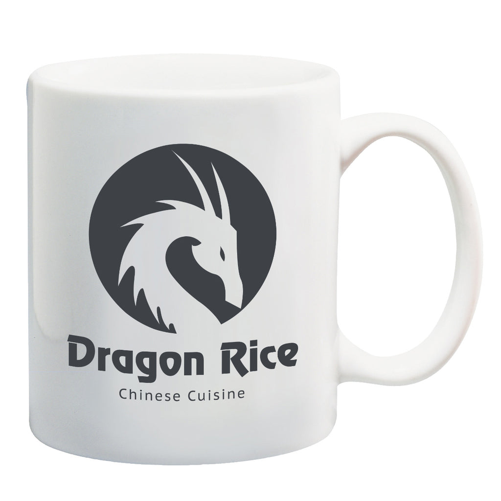 Vitrified Ceramic Mug, 11 oz - White - Ceramic